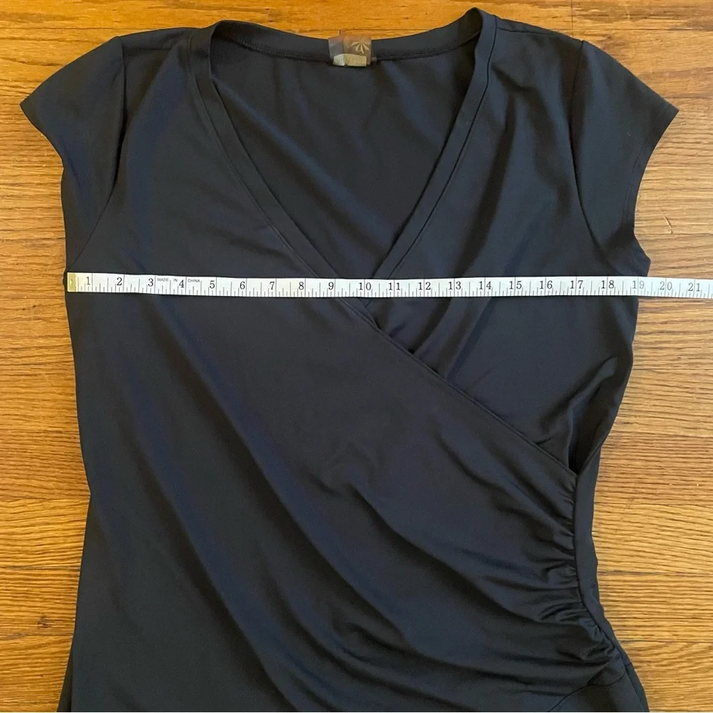 Athleta Black Wrap Dress - Picture 2 of 8